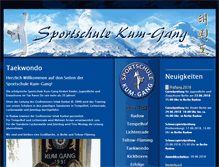 Tablet Screenshot of kum-gang.de